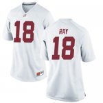 Women's Alabama Crimson Tide #18 LaBryan Ray White Replica NCAA College Football Jersey 2403DLGD3